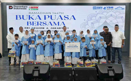 Pererat Silaturahmi, BRI Regional Office Jakarta 1 Gelar Buka Puasa Bersama dan Santunan Anak Yatim