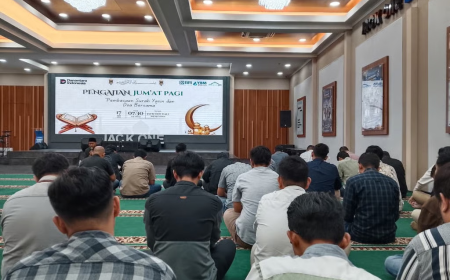 Pengajian Rutin Jumat di BRI Region 6 Berlangsung Khidmat dan Penuh Kehangatan